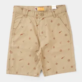 Boys Cotton Short Nautical - KHAKI