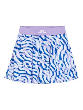 Joline Print Skirt / purple painted zebra