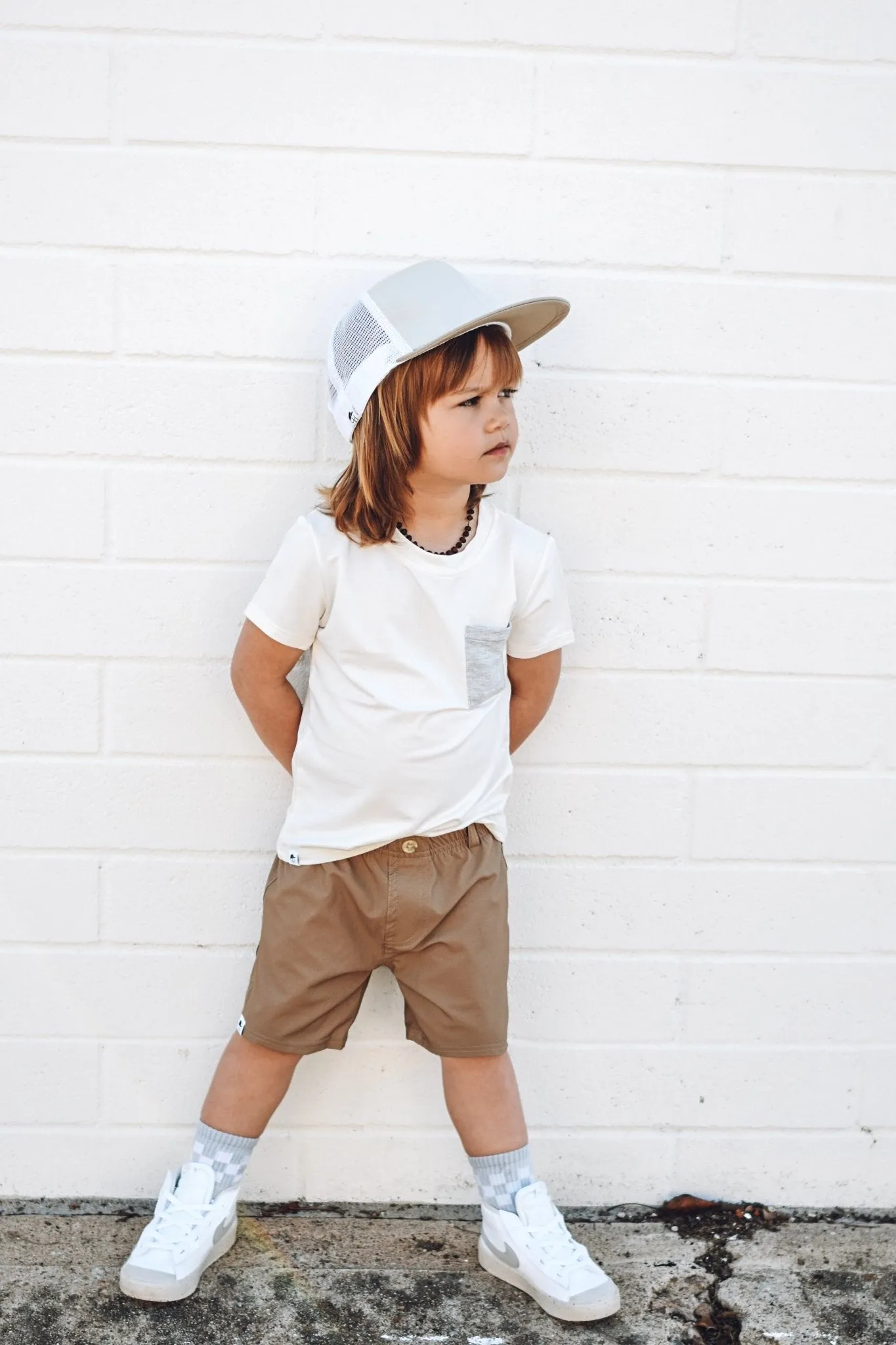 Khaki Hybrid Walk Shorts