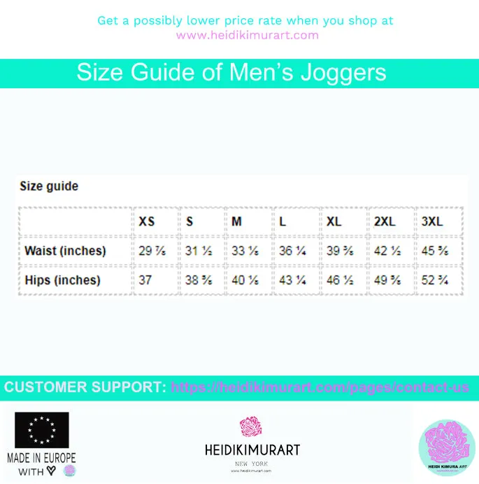 Navy Blue Men's Joggers, Dark Blue Best Designer Premium Sweatpants For Men-Made in EU/MX