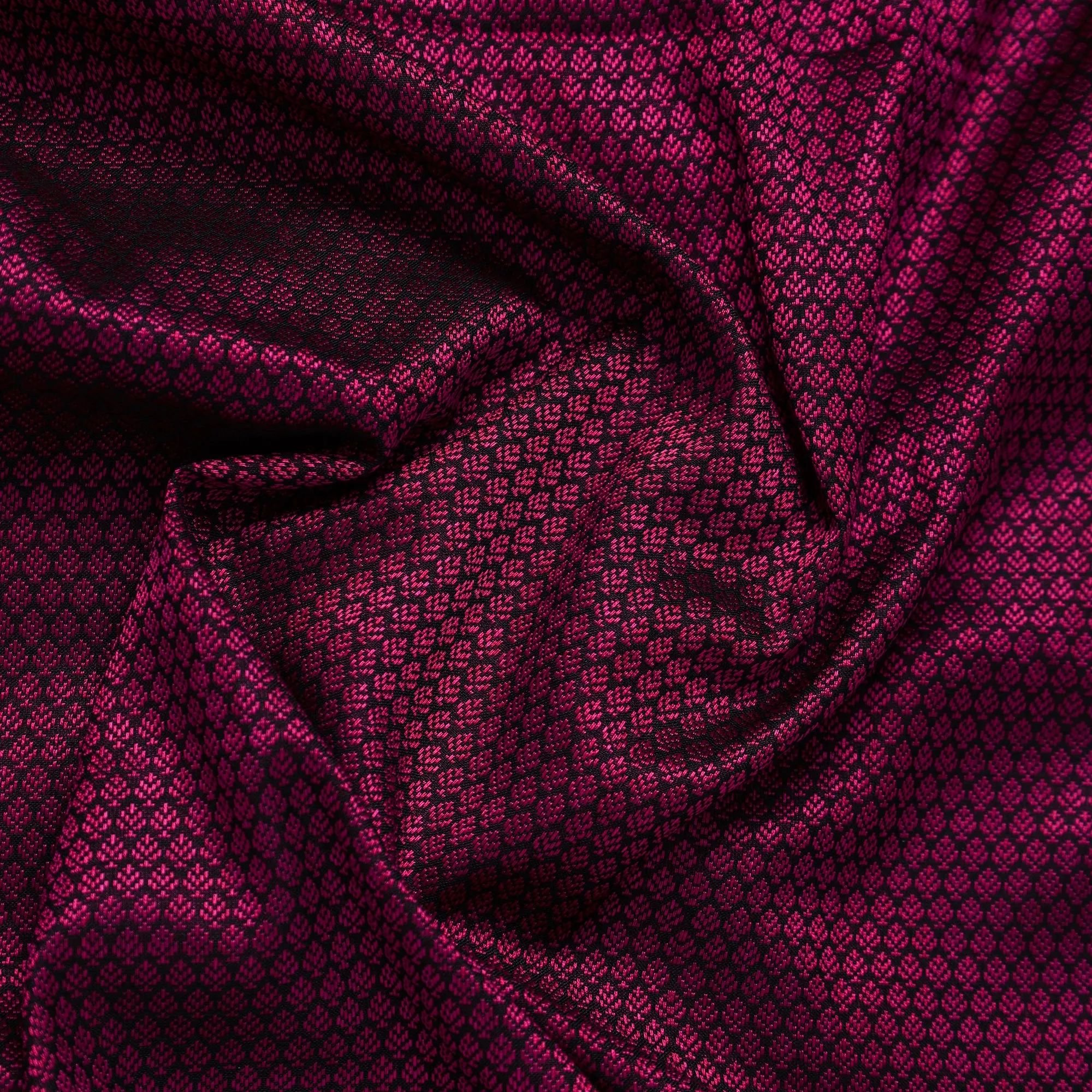 Purple - Traditional Khun Weave Cotton Fabric 11