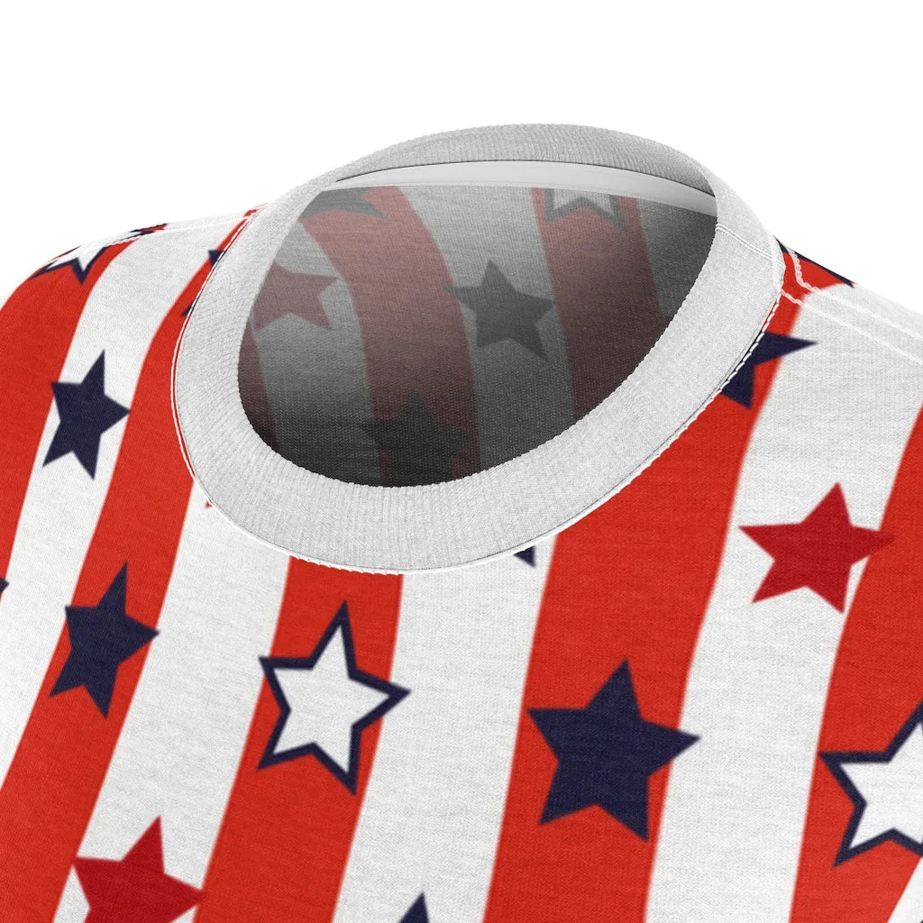 Stars On Stripes Women's AOP Cut & Sew Tee